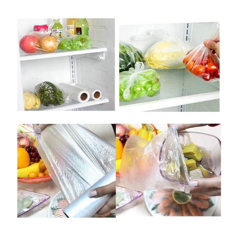 RBHK 12" X 20" Plastic Produce Bag on a Roll Clear Food Storage Bags for Fruits Vegetable, 350 Bags - Image 5